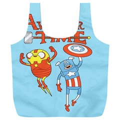 Adventure Time Avengers Age Of Ultron Full Print Recycle Bag (xxxl) by Sarkoni