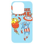 Adventure Time Avengers Age Of Ultron iPhone 14 Pro Black UV Print Case