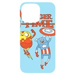 Adventure Time Avengers Age Of Ultron iPhone 14 Pro Max Black UV Print Case