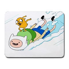 Adventure Time Finn And Jake Snow Small Mousepad by Sarkoni