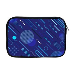 Classic Blue Background Abstract Style Apple Macbook Pro 17  Zipper Case by Bedest