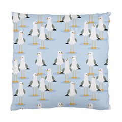 Cute Seagulls Seamless Pattern Light Blue Background Standard Cushion Case (one Side) by Bedest