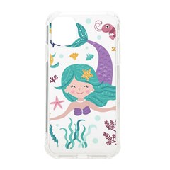 Set Cute Mermaid Seaweeds Marine In Habitants Iphone 11 Tpu Uv Print Case by Bedest