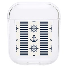 Nautical Seamless Pattern Vector Illustration Hard Pc Airpods 1/2 Case