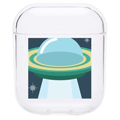 Illustration Ufo Alien  Unidentified Flying Object Hard Pc Airpods 1/2 Case by Sarkoni