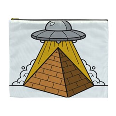 Unidentified Flying Object Ufo Under The Pyramid Cosmetic Bag (xl) by Sarkoni