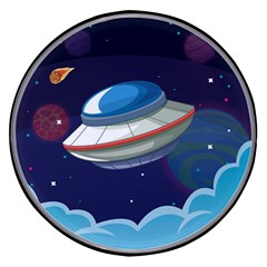 Ufo Alien Spaceship Galaxy Wireless Fast Charger(black)