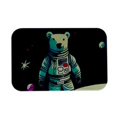 Bear Astronaut Futuristic Open Lid Metal Box (silver)   by Bedest