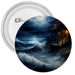 House Waves Storm 3  Buttons by Bedest