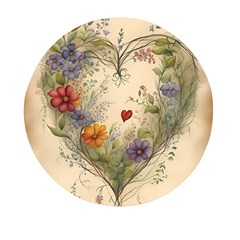 Heart Flowers Plant Mini Round Pill Box (pack Of 5) by Bedest