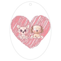Paw Dog Pet Puppy Canine Cute Uv Print Acrylic Ornament Oval by Sarkoni