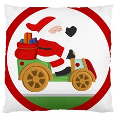 Christmas Santa Claus Large Cushion Case (two Sides) by Sarkoni