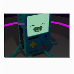 Bmo In Space  Adventure Time Beemo Cute Gameboy Postcard 4 x 6  (pkg Of 10) by Bedest