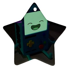 Bmo In Space  Adventure Time Beemo Cute Gameboy Star Ornament (two Sides) by Bedest