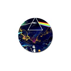 Trippy Kit Rick And Morty Galaxy Pink Floyd Golf Ball Marker (4 Pack) by Bedest