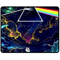 Trippy Kit Rick And Morty Galaxy Pink Floyd Two Sides Fleece Blanket (medium) by Bedest