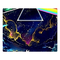 Trippy Kit Rick And Morty Galaxy Pink Floyd Two Sides Premium Plush Fleece Blanket (large) by Bedest