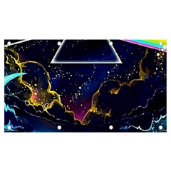Trippy Kit Rick And Morty Galaxy Pink Floyd Banner And Sign 7  X 4  by Bedest
