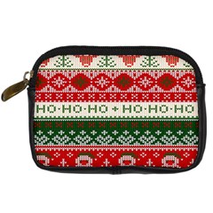 Ugly Sweater Merry Christmas  Digital Camera Leather Case by artworkshop
