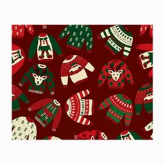 Ugly Sweater Wrapping Paper Small Glasses Cloth by artworkshop
