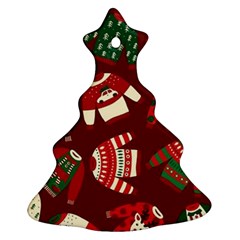 Ugly Sweater Wrapping Paper Ornament (christmas Tree)  by artworkshop