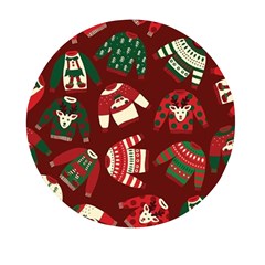 Ugly Sweater Wrapping Paper Mini Round Pill Box (pack Of 3) by artworkshop