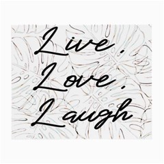 Live Love Laugh Monstera  Small Glasses Cloth (2 Sides) by ConteMonfrey