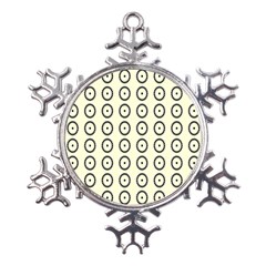 Sharp Circles Metal Large Snowflake Ornament by ConteMonfrey