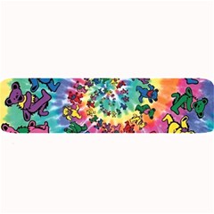 Grateful Dead Bears Tie Dye Vibrant Spiral Large Bar Mat by Bedest