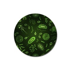 Bacteria Virus Seamless Pattern Inversion Magnet 3  (round)
