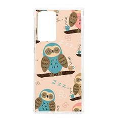 Seamless Pattern Owls Dream Cute Style Pajama Fabric Samsung Galaxy Note 20 Ultra Tpu Uv Case by Apen