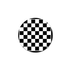 Chess Board Background Design Golf Ball Marker by Apen