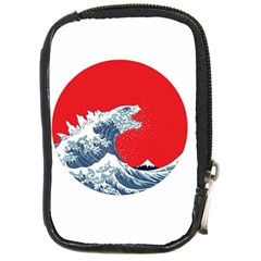 The Great Wave Of Kaiju Compact Camera Leather Case by Cendanart