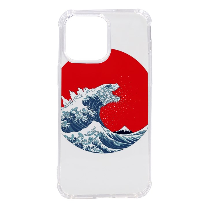 The Great Wave Of Kaiju iPhone 14 Pro Max TPU UV Print Case
