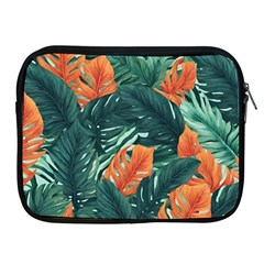 Green Tropical Leaves Apple Ipad 2/3/4 Zipper Cases by Jack14