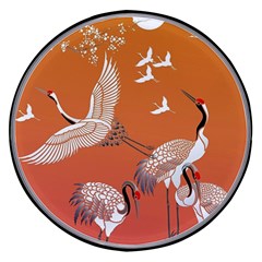 Japanese Crane Painting Of Birds Wireless Fast Charger(black) by Cendanart