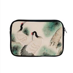 Japanese Crane Painting Of Bird Apple Macbook Pro 15  Zipper Case by Cendanart