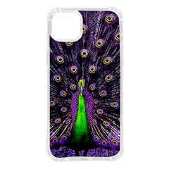 Peacock Bird Color Iphone 14 Plus Tpu Uv Print Case by Cendanart