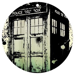 Doctor Who Tardis Uv Print Acrylic Ornament Round by Cendanart