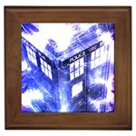 Tardis Doctor Who Blue Travel Machine Framed Tile