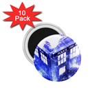 Tardis Doctor Who Blue Travel Machine 1.75  Magnets (10 pack) 