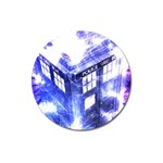 Tardis Doctor Who Blue Travel Machine Magnet 3  (Round)