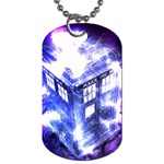 Tardis Doctor Who Blue Travel Machine Dog Tag (One Side)