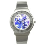 Tardis Doctor Who Blue Travel Machine Stainless Steel Watch
