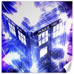 Tardis Doctor Who Blue Travel Machine Canvas 16  x 16 