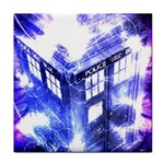 Tardis Doctor Who Blue Travel Machine Face Towel