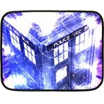 Tardis Doctor Who Blue Travel Machine Fleece Blanket (Mini)