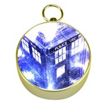 Tardis Doctor Who Blue Travel Machine Gold Compasses