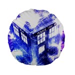 Tardis Doctor Who Blue Travel Machine Standard 15  Premium Flano Round Cushions