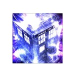 Tardis Doctor Who Blue Travel Machine Satin Bandana Scarf 22  x 22 